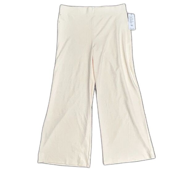 RHONE NWT Cream Ripple Knit Wide Leg Lounge Pants Size XXL (US 18-20) - Picture 3 of 15